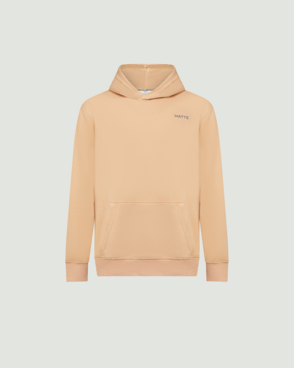 Camel Loopback Hooded Sweatshirt