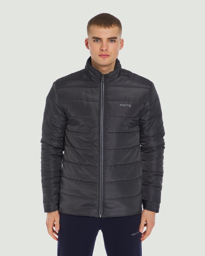 Grey Fitted Puffer