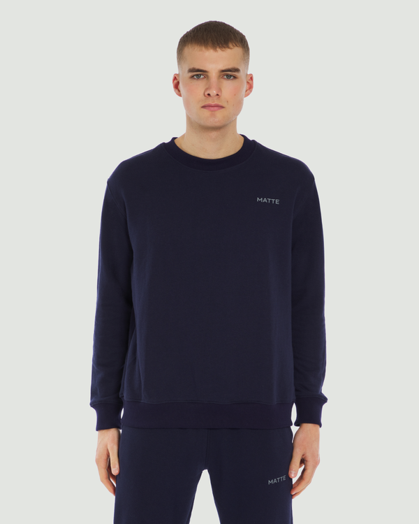 Navy Loopback Sweatshirt